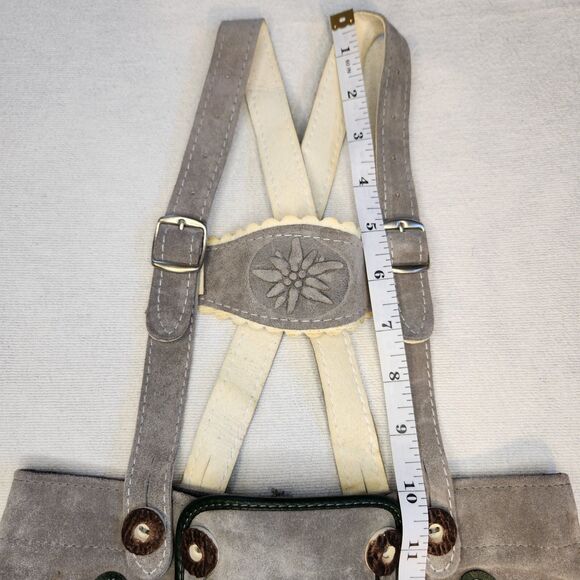 Vintage Lederhosen German Suede Leather Child Size Authentic - Picture 12 of 16